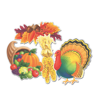 Thanksgiving Cutouts - 13Â¾"-15Â¼"
