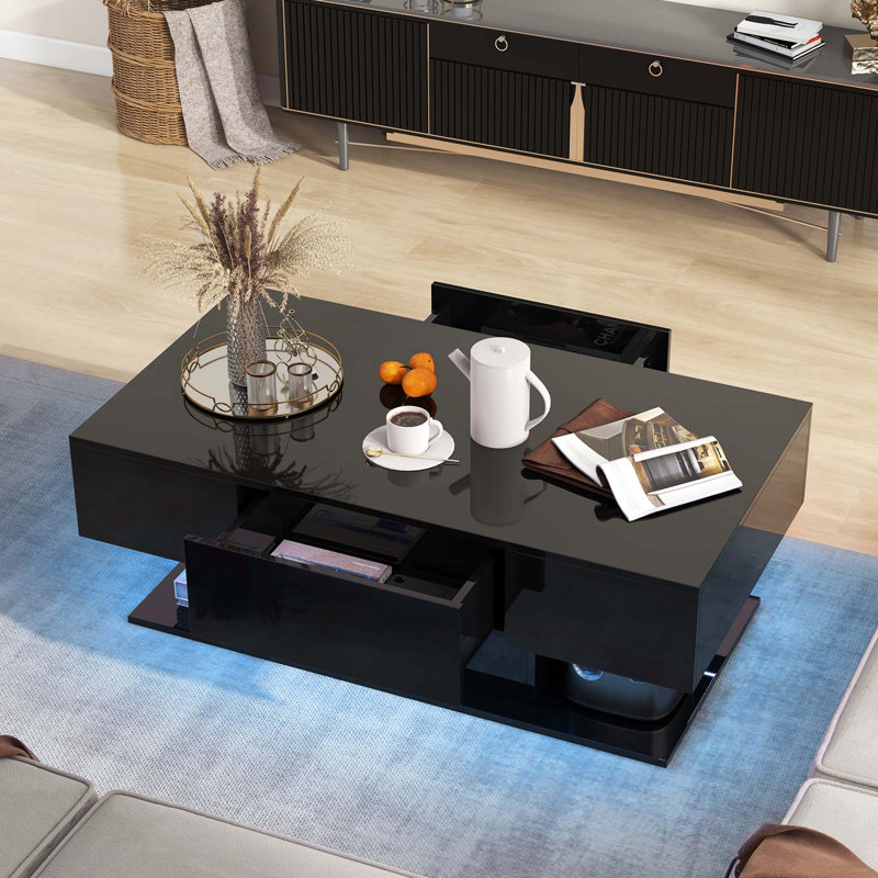 Table basse Kaylinn, Noir