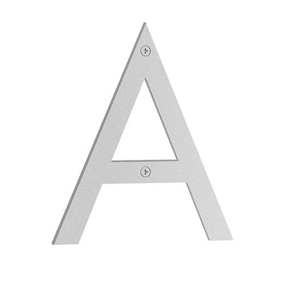 Lettre maison nordique en acier inoxydable H 6 po