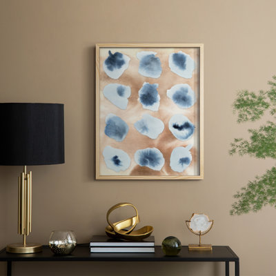 «Tile Serenity Fragments II», reproduction encadrée - bois massif