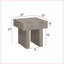 Ensemble de 3 tables basses en bois brun et gris pour le salon, style maison de campagne contemporaine, durable et amp; Assemblage facile