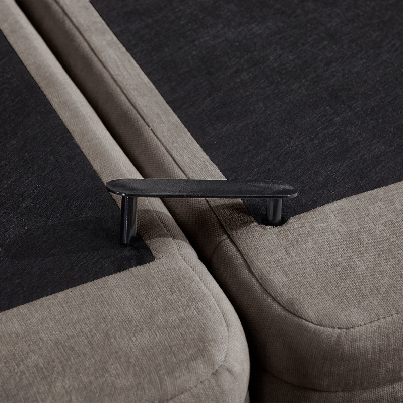 Canapé modulaire en chenille brun à 2 places modulaire Compression, maison moderne