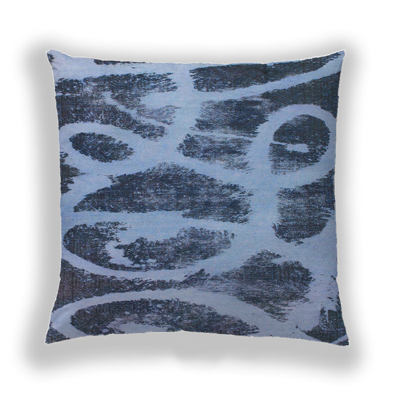 Abstract Throw Pillow, Microsuede