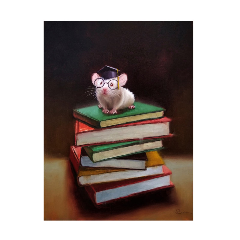 Lucia Heffernan 'The Valedictorian' Animal Canvas Art