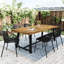 Chaises de patio empilables 2, noires. Conception respirante. Pieds en métal + plastique. Style moderne et simple. Ergonomique, capacité de 300 lb. 25,18 po x 23,43 po x 31,18 po. Assemblage requis, 2 chaises.-1828269372