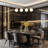 Gerane Modern Gold Linear 4 Light Chandelier