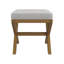 Tabouret de coiffeuse en bois sans dossier Keane