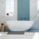 59.06" L X 29.92" W X 22.05" H Matte White Freestanding Solid Surface  Bathtub SWBT48-5930