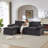 Modern Corduroy Cloud Sofa-1627330647