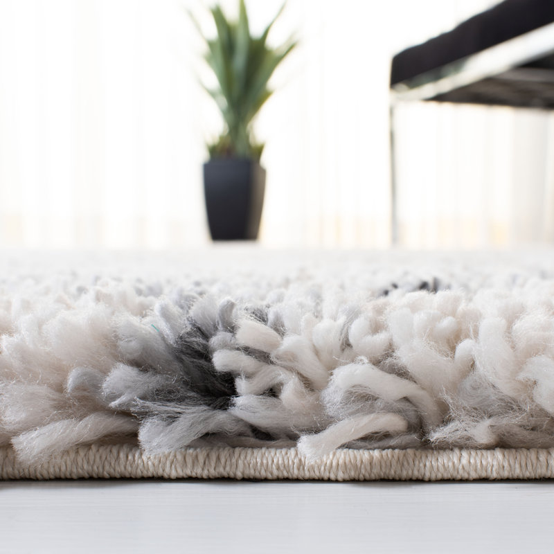 Tapis gris / ivoire Amarion, Tapis de couloir 2 pi 3 po x 12 pi