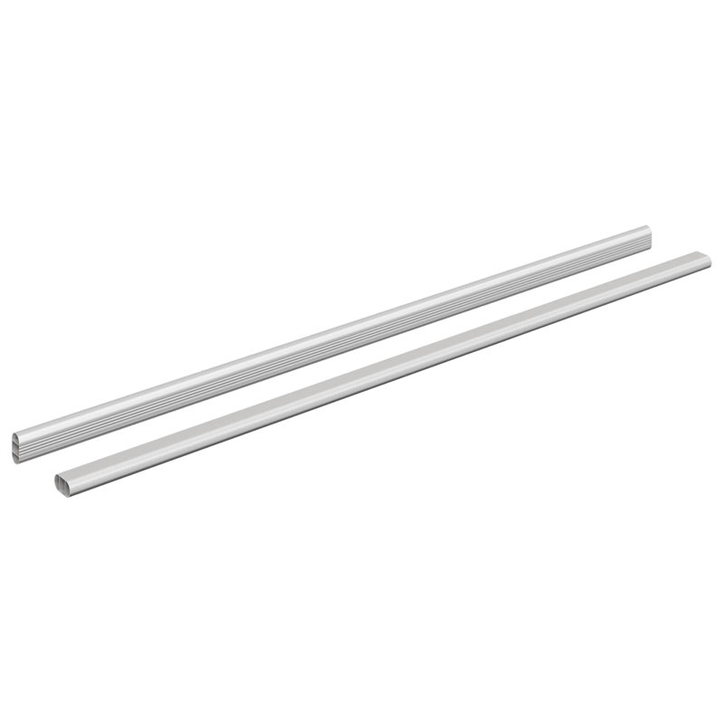Aluminium Alloy Closet Rod, 2.9 cm H x 86.4 cm W x 1.5 cm D