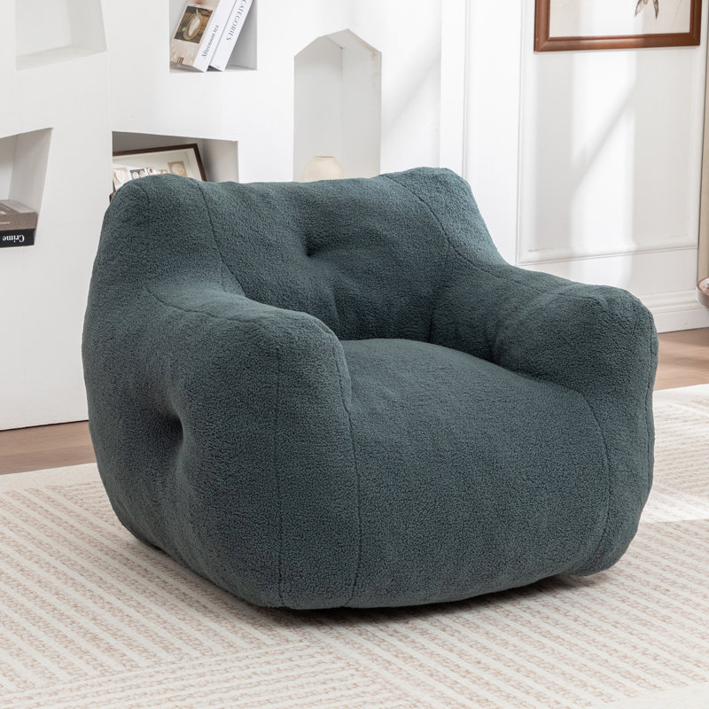 Fauteuil à billes moderne confortable en mousse à mémoire de forme 37 po, Light Green