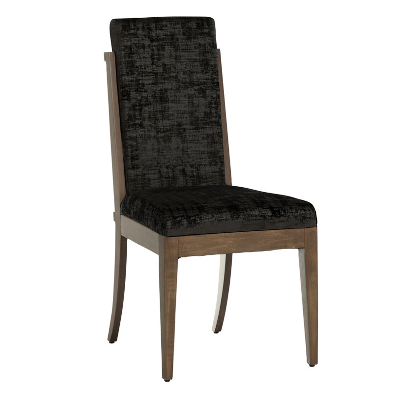 Chaise d’appoint en velours anamol, Noir