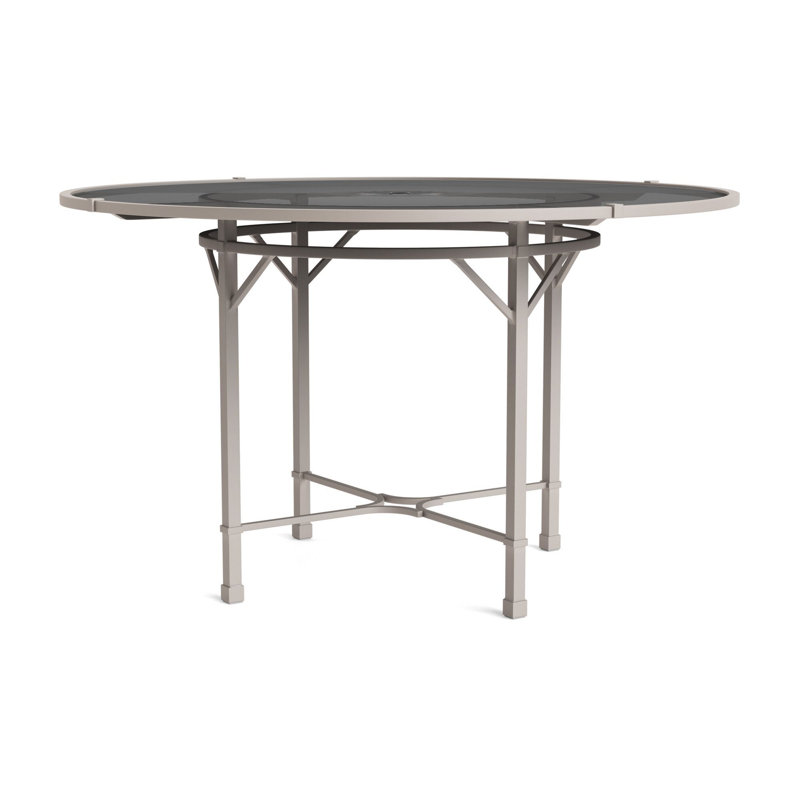 Venetian Outdoor Round Dining Table, Dove Smooth, 48" D