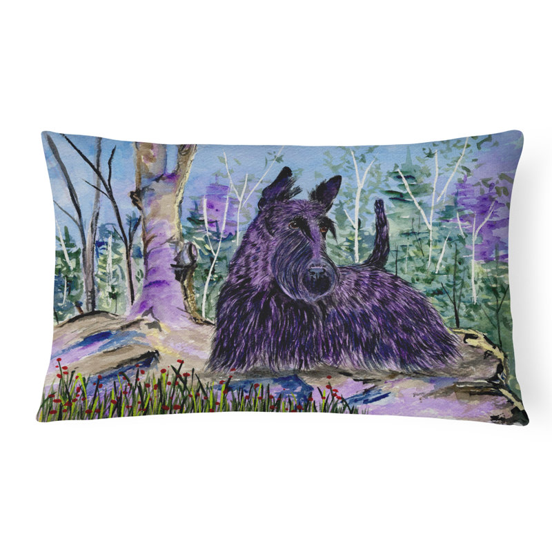 Coussin décoratif intérieur/extérieur écossais terrier