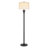 66" Metal Floor Lamp with Fabric Drum Shade-583412977