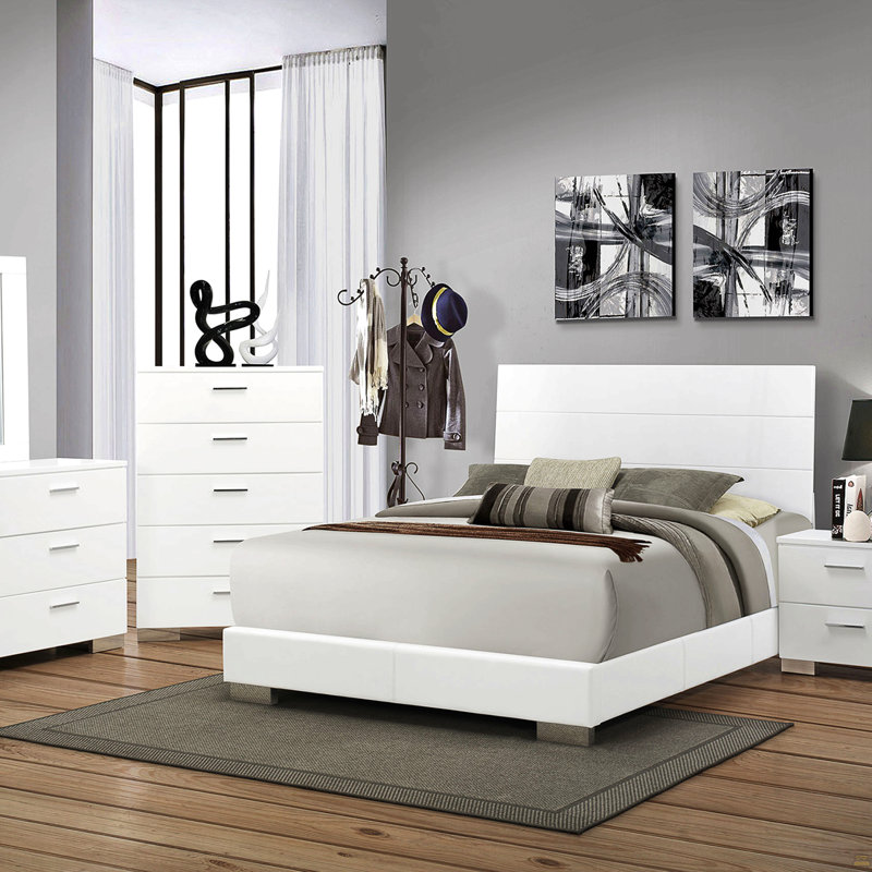 Commode 6 tiroirs ultrabrillante