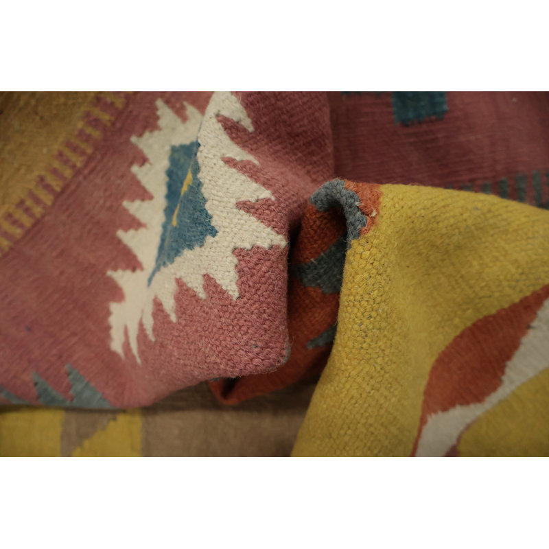 Tapis turc à motif géométrique kilim 8 x 10