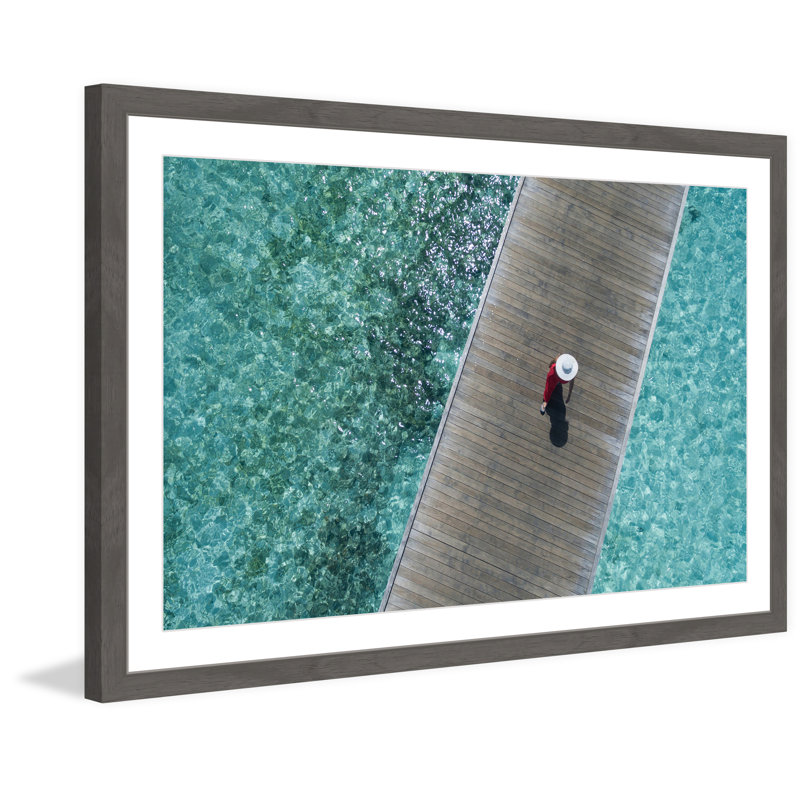 «On the Boardwalk», reproduction de photo encadrée, H 12 po x l 18 po