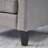 Ballentine Mid-Century Modern Accent Chair with Channel Stitching and Rubberwood Legs-1622894880