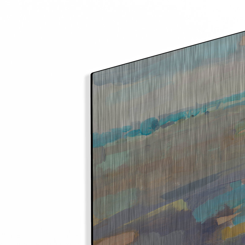 Ivy Bronx «Sherbet Sky» par Kathleen Robbins, art mural en métal, H 12 po x l 12 po
