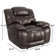 Jepum 40.9'' Top-Grain Genuine Leather Manual Recliner Chair with Spacious and Cozy Seating Space