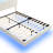 Full Size Floating Bed Frame With Led Lights And Usb Charging-853491900
