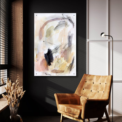 Art mural en verre épique «Sketches» par Hope Bainbridge, 24 po x 36 po