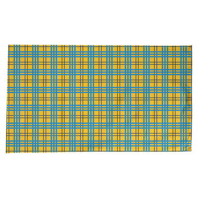 Plaid Cotton Blend Tablecloth