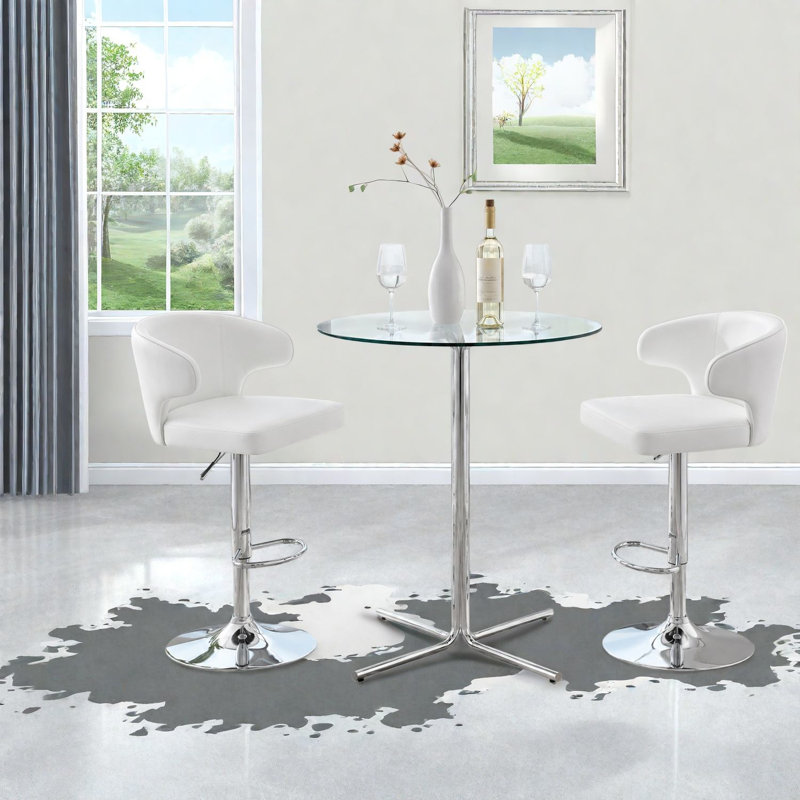 Ensemble de table de salle à manger moderne (doit inclure la table et la chaise), cuisine compacte en verre et métal