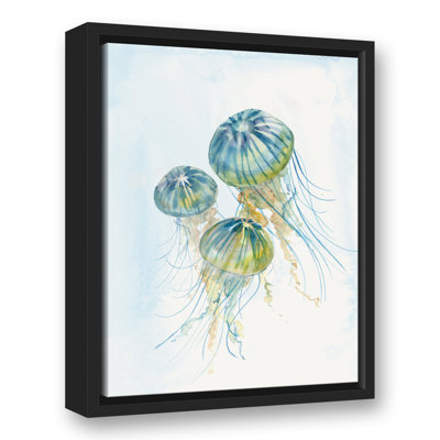 Jellies At Play, toile encadrée flottante