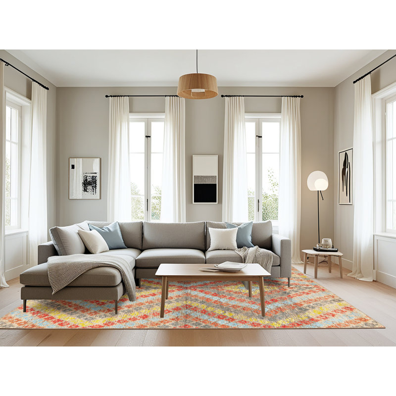 Tapis abstrait moderne 4351, Rectangle 8 pi x 10 pi