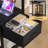 Top S Steel Computer Desk with Built-In Electrical Outlet-405280807-405280803