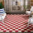 Menko Performance Checkered Indoor/Outdoor Area Rug-2037711710