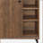 Oak Finish Shoe Cabinet