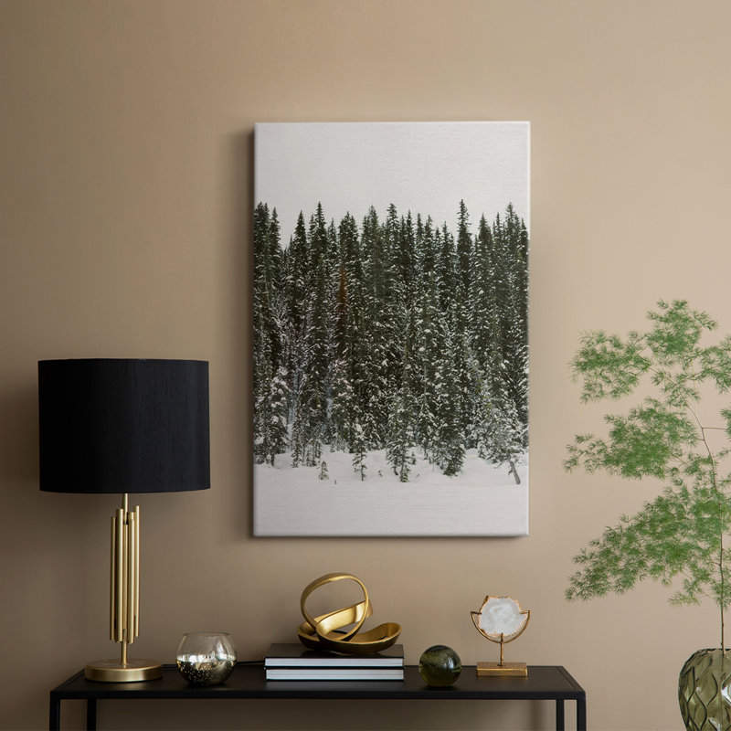Forêt de sapin de Noël - Cavas enveloppés de galerie, H 12 po x l 8 po