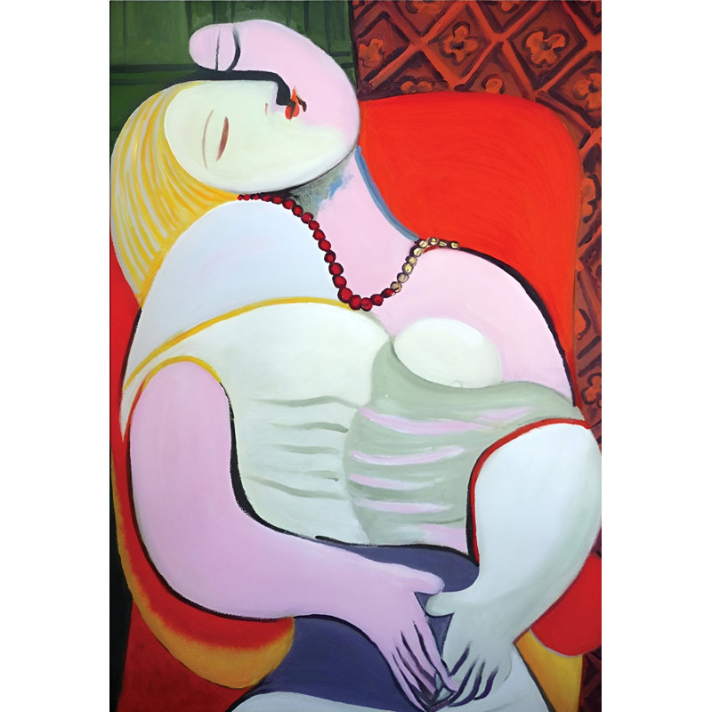 «The Dream (the Sleep)» par Pablo Picasso, reproduction sur toile tendue