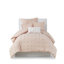 Ensemble d'édredon en jacquard de coton Brooklyn avec taies décoratives européennes et coussins décoratifs-1237813229-1237813230