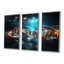 «Sparkling Helix ADN», ensemble d'art mural imprimé abstrait-750994355-750994359