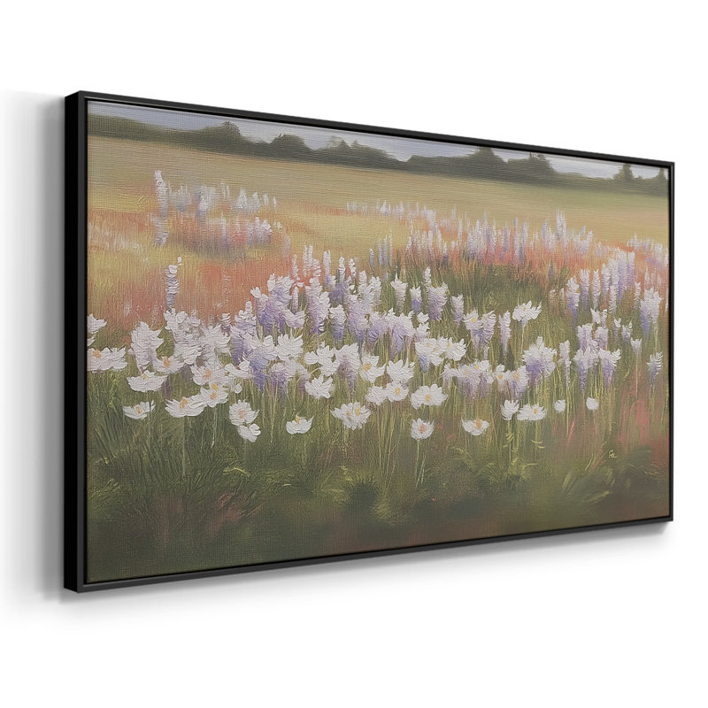 Série paysage - Lxxxv - Toile tendue avec châssis encadré - Prêt à être accroché, Noir, H 21 po x l 41 po