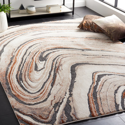 Cyrus Shag Performance Abstract Rug