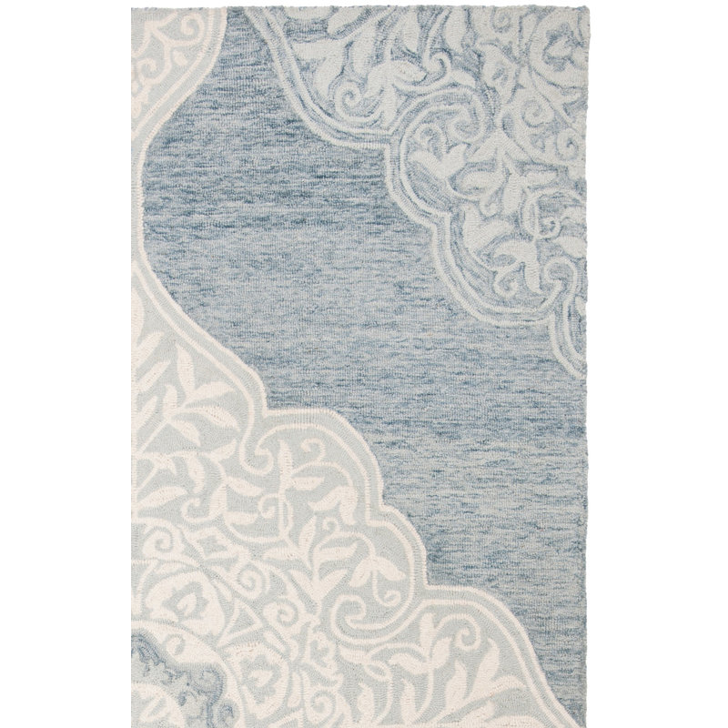 Tapis en laine touffeté à la main Burhardt, Rectangle 4 pi x 6 pi