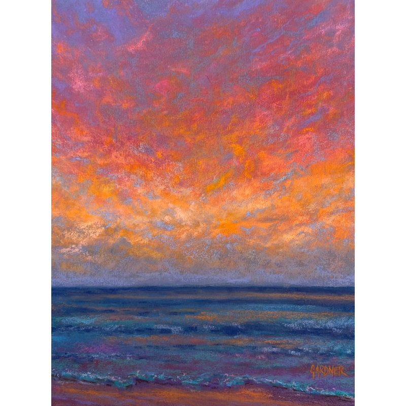 After Party Print by Dina Gardner, Black Framed Canvas, 24" H x 18" W