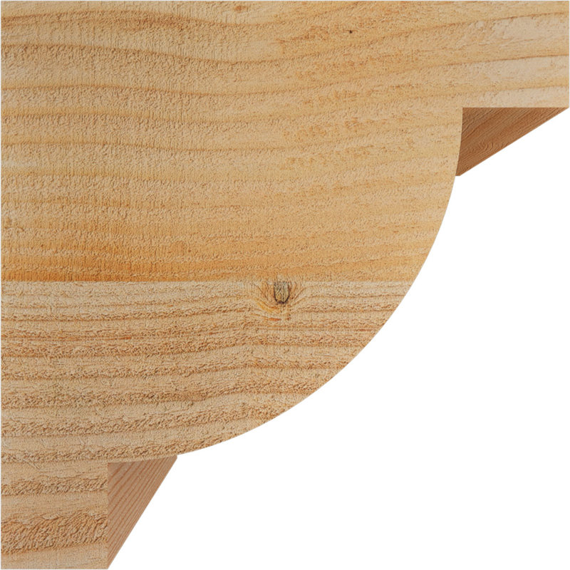 Corbeau alpin, H 10 po x l 6 po x P 10 po, Sapin de Douglas, Sciage brut