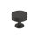 Poignée d'armoire noire matte de 1/4 po (32 mm) de diamètre Radius