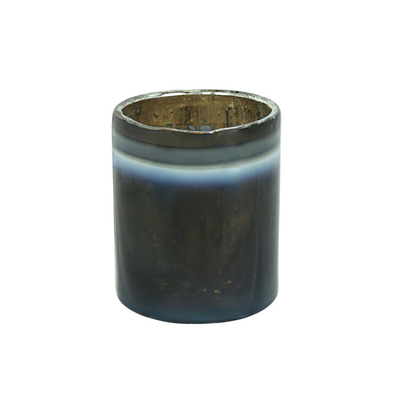 3" Glass Tabletop Votive Holder, Gray