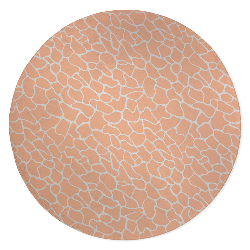 Patch Play Non-Slip Outdoor Rug, Round 5'