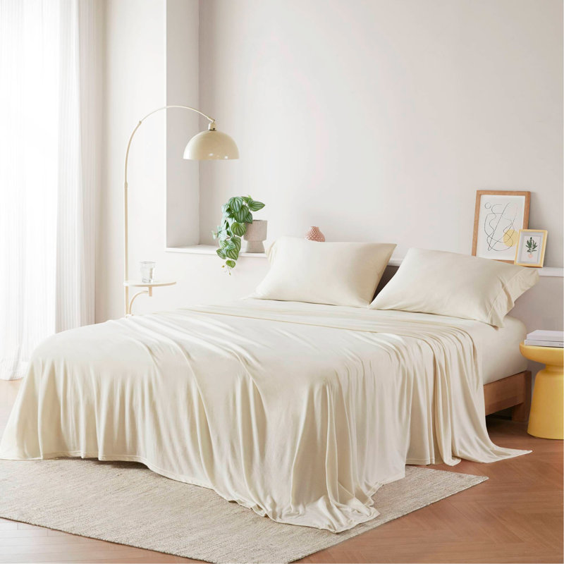 Ensemble de draps en tricot tricoté toutes saisons 3 pièces TG, doux et confortable pour une utilisation toute l'année