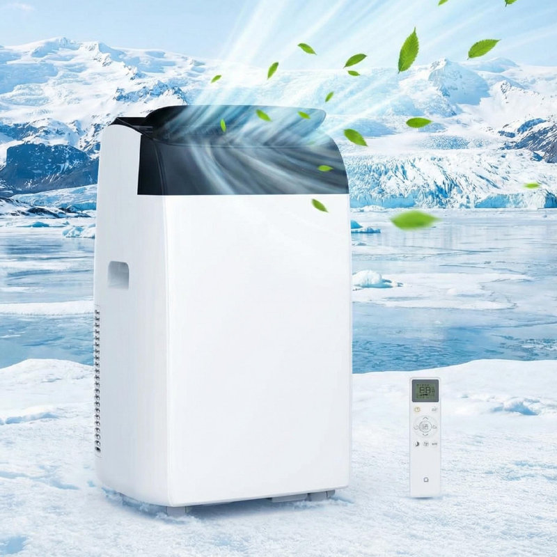 Unité de climatisation de 14 000 BTU 3 en 1, avec déshumidificateur et ventilateur