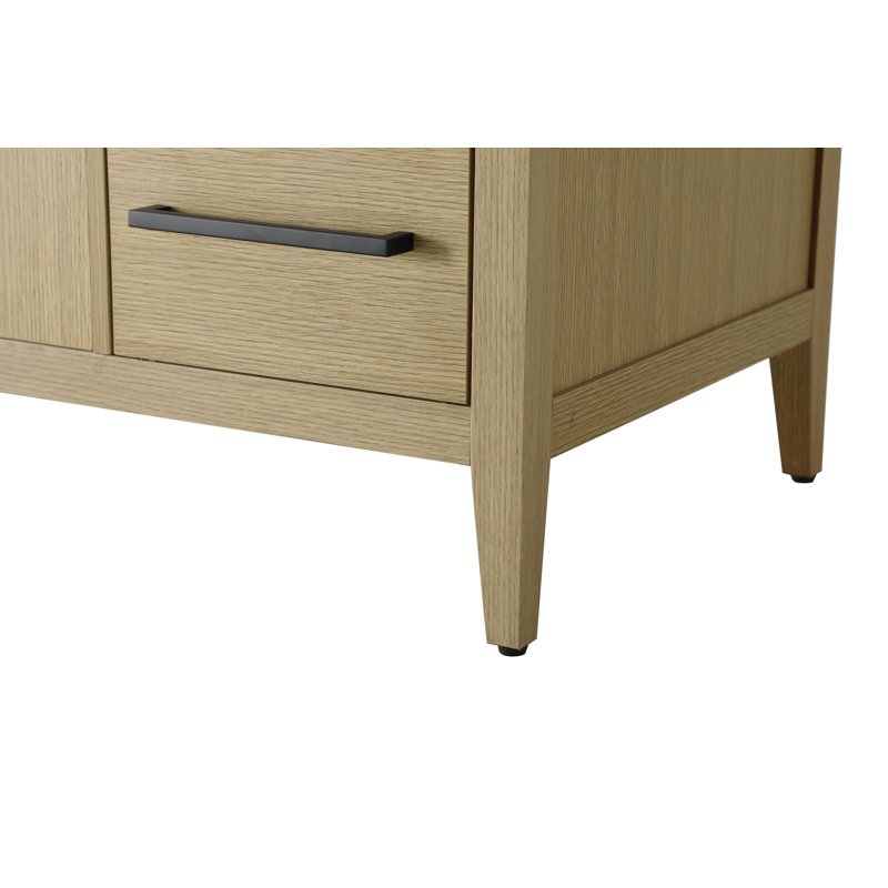 48 Inch Single Bathroom Vanity, Honey Brown